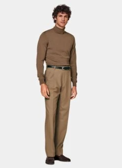 Mid Brown Turtleneck -Suit Supply SW1713 104