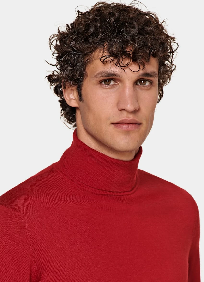 Red Turtleneck 1 Red Turtleneck
