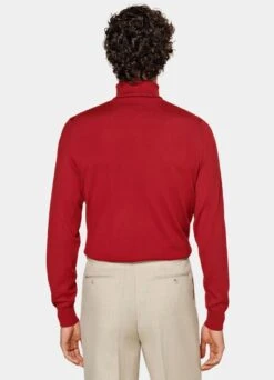 Red Turtleneck 12 Red Turtleneck -Suit Supply SW1714 105