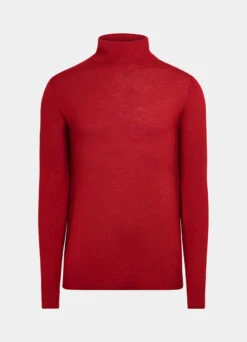 Red Turtleneck 15 Red Turtleneck -Suit Supply SW1714 25