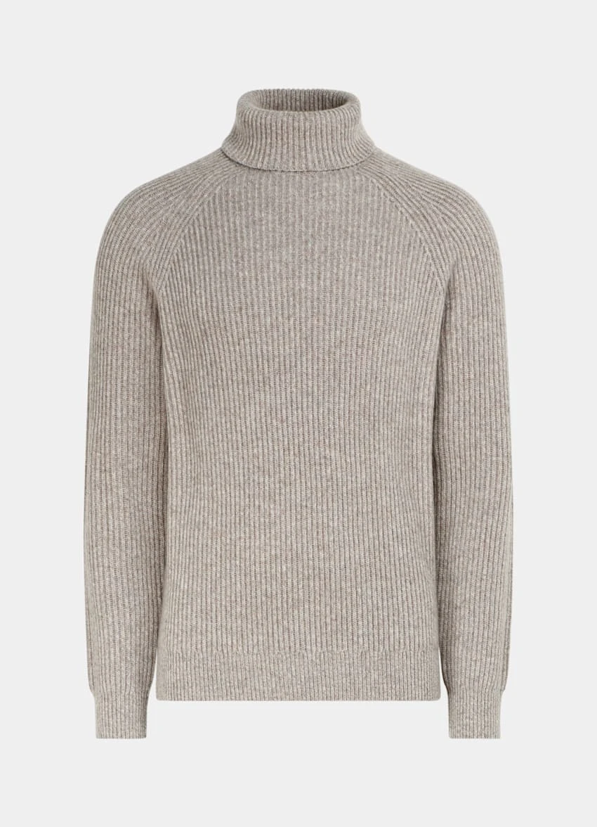 Sand Ribbed Turtleneck 8 Sand Ribbed Turtleneck - Image 8