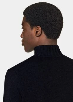 Navy Mock Neck 13 Navy Mock Neck -Suit Supply SW1720 106