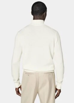 Off-White Mock Neck -Suit Supply SW1721 105