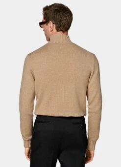 Mid Brown Mock Neck -Suit Supply SW1722 125
