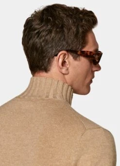 Mid Brown Mock Neck -Suit Supply SW1722 126