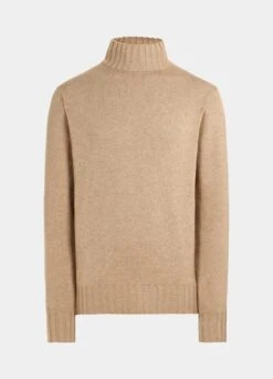 Mid Brown Mock Neck -Suit Supply SW1722 25