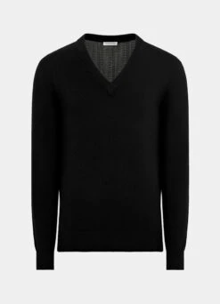 Black V-Neck 13 Black V-Neck -Suit Supply SW1723 25