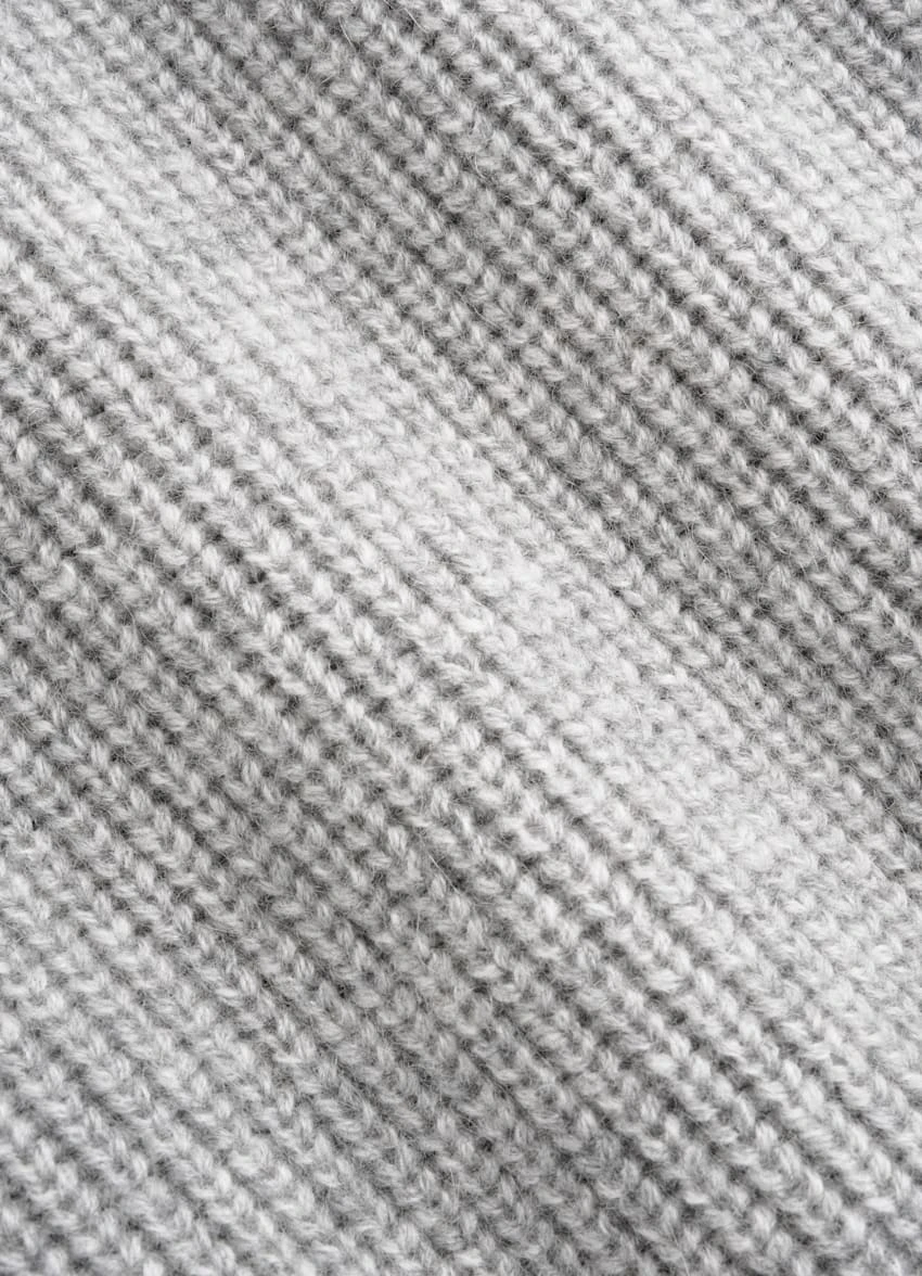 Light Grey Ribbed Zip Cardigan 7 Light Grey Ribbed Zip Cardigan - Image 7