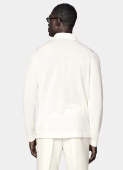 Off-White Long Sleeve Polo Cardigan 12 Off-White Long Sleeve Polo Cardigan -Suit Supply SW1732 105