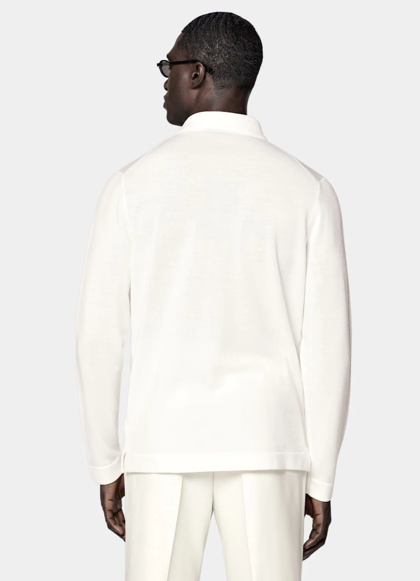 Off-White Long Sleeve Polo Cardigan 5 Off-White Long Sleeve Polo Cardigan - Image 5