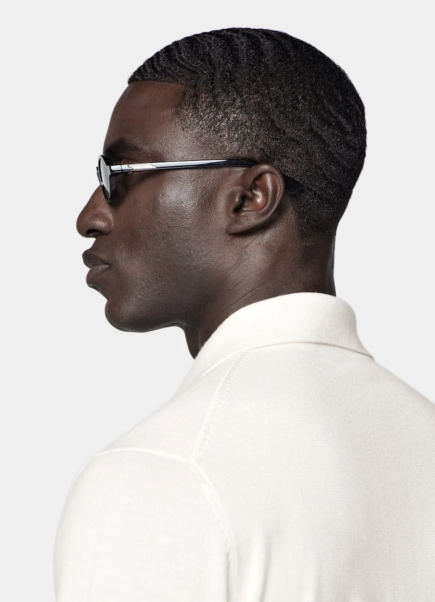 Off-White Long Sleeve Polo Cardigan 6 Off-White Long Sleeve Polo Cardigan - Image 6