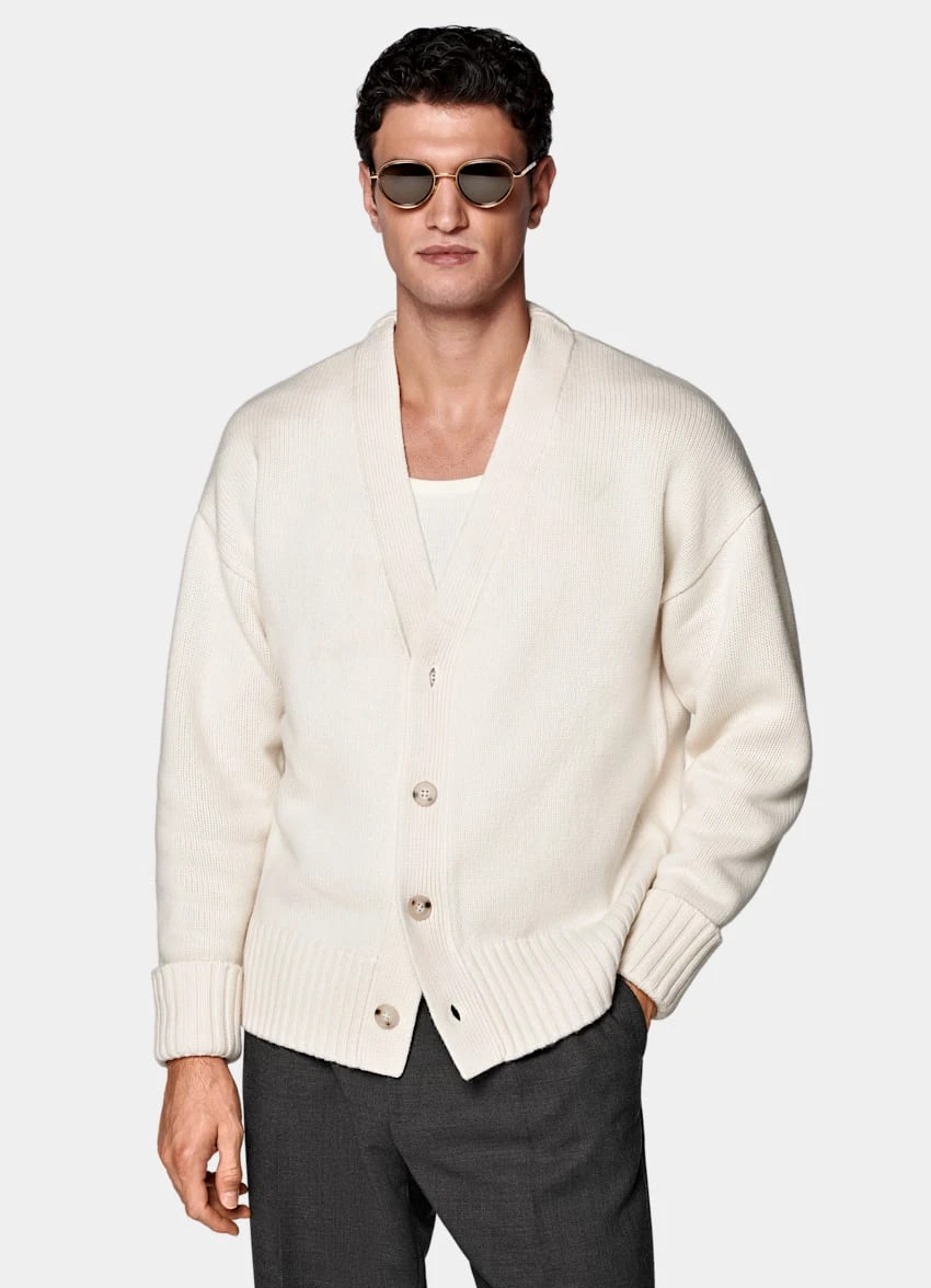 Off-White Oversized Cardigan 2 Off-White Oversized Cardigan - Image 2