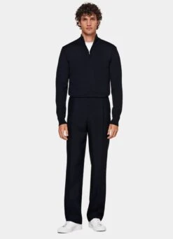 Navy Half Zip 11 Navy Half Zip -Suit Supply SW1739 124