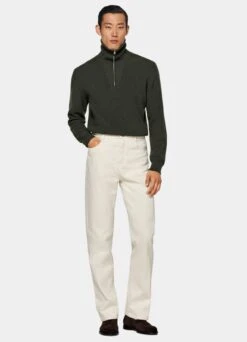 Dark Green Half Zip -Suit Supply SW1745 104