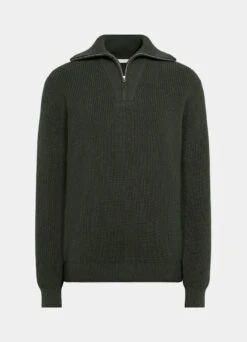 Dark Green Half Zip -Suit Supply SW1745 25