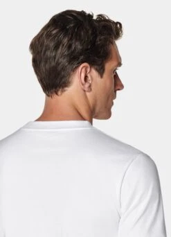 White Crewneck T-shirt 13 White Crewneck T-shirt -Suit Supply SW1825 106