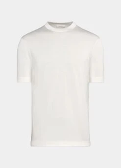 Off-White Short Sleeve Crewneck -Suit Supply SW1828 25