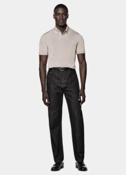 Light Taupe Polo -Suit Supply SW1838 104