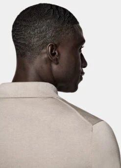 Light Taupe Polo -Suit Supply SW1838 106