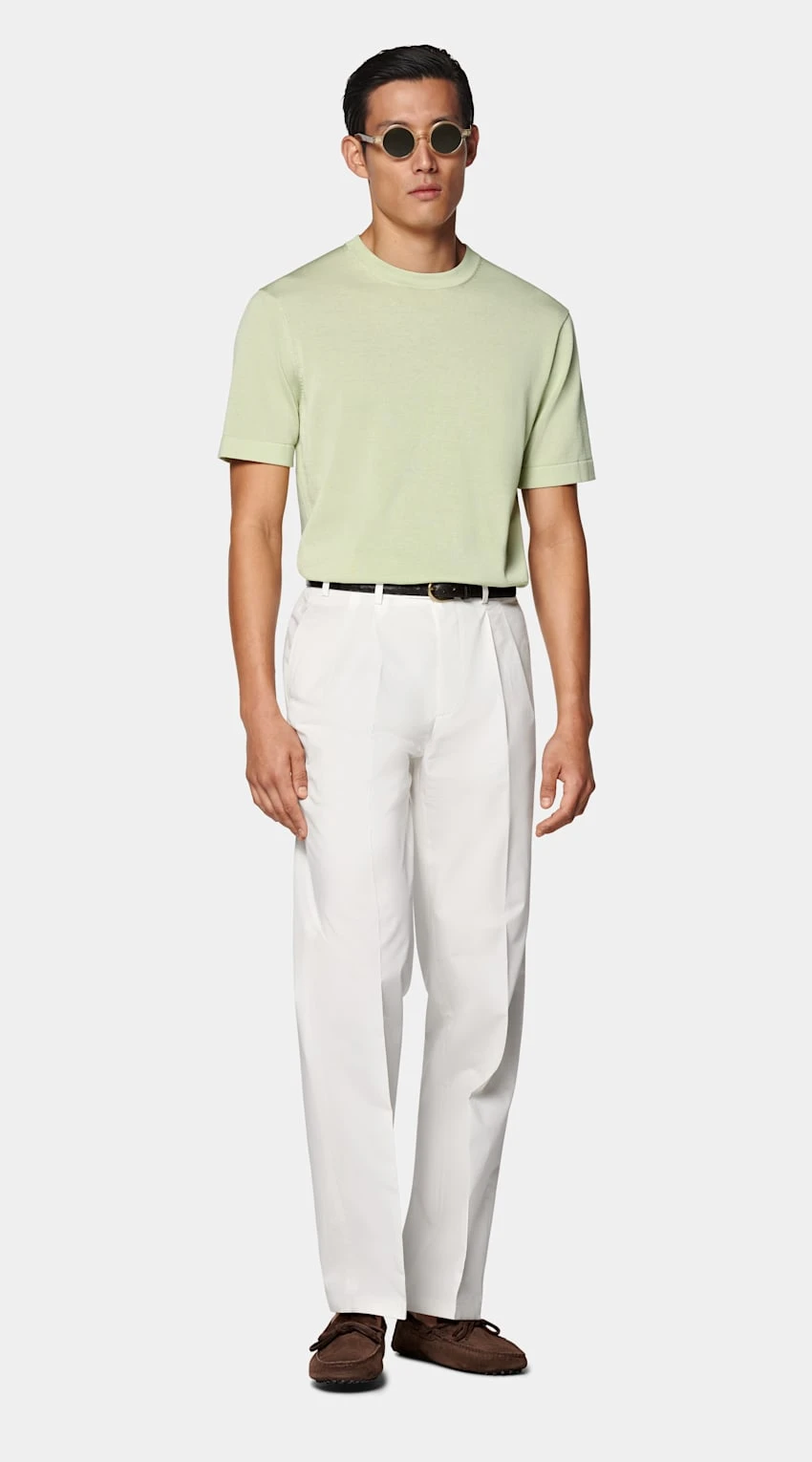 Light Green Short Sleeve Crewneck 1 Light Green Short Sleeve Crewneck