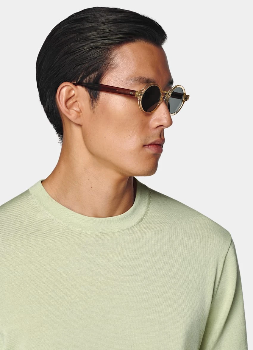 Light Green Short Sleeve Crewneck 2 Light Green Short Sleeve Crewneck - Image 2