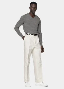 Grey V-Neck 11 Grey V-Neck -Suit Supply SW752 104