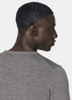 Grey V-Neck 13 Grey V-Neck -Suit Supply SW752 106