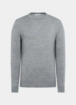 Grey Crewneck -Suit Supply SW757 25