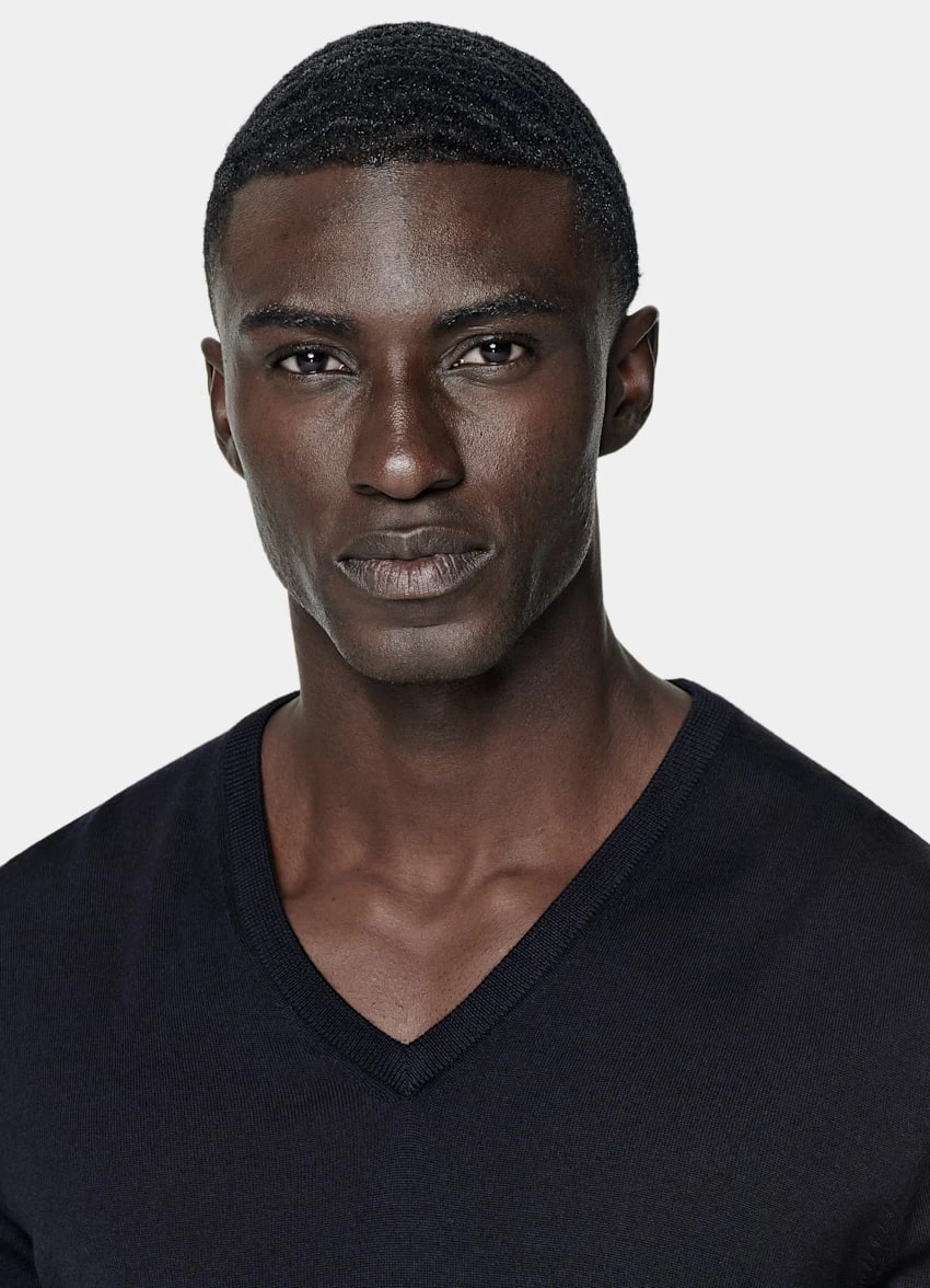 Navy V-Neck 1 Navy V-Neck