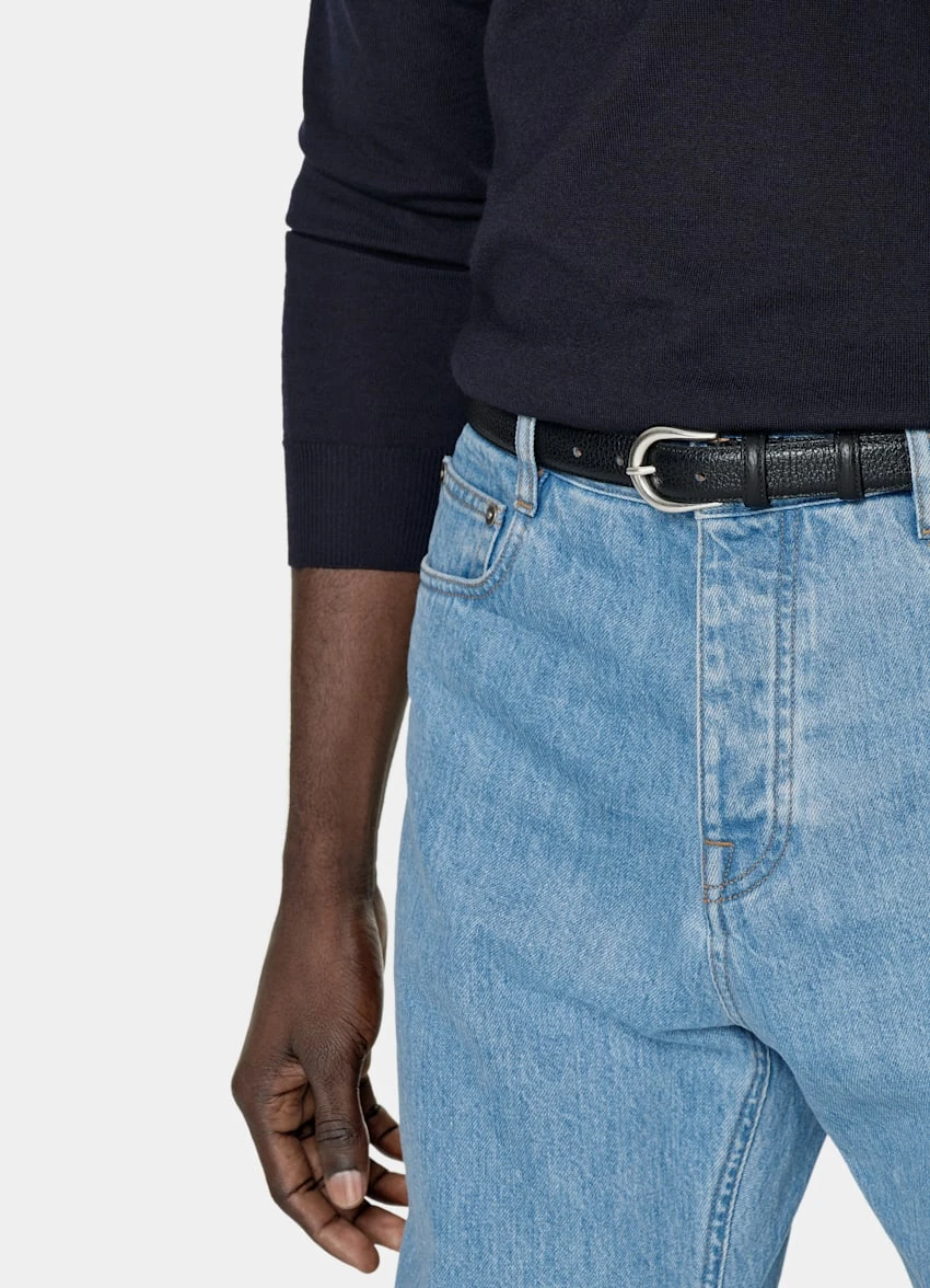 Navy V-Neck 3 Navy V-Neck - Image 3