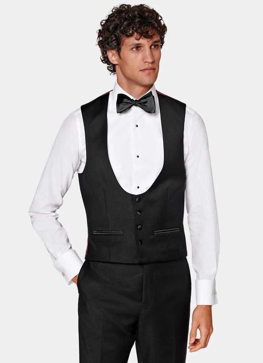 Black Tuxedo Waistcoat 2 Black Tuxedo Waistcoat - Image 2