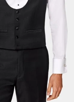 Black Tuxedo Waistcoat 8 Black Tuxedo Waistcoat -Suit Supply W1199 103