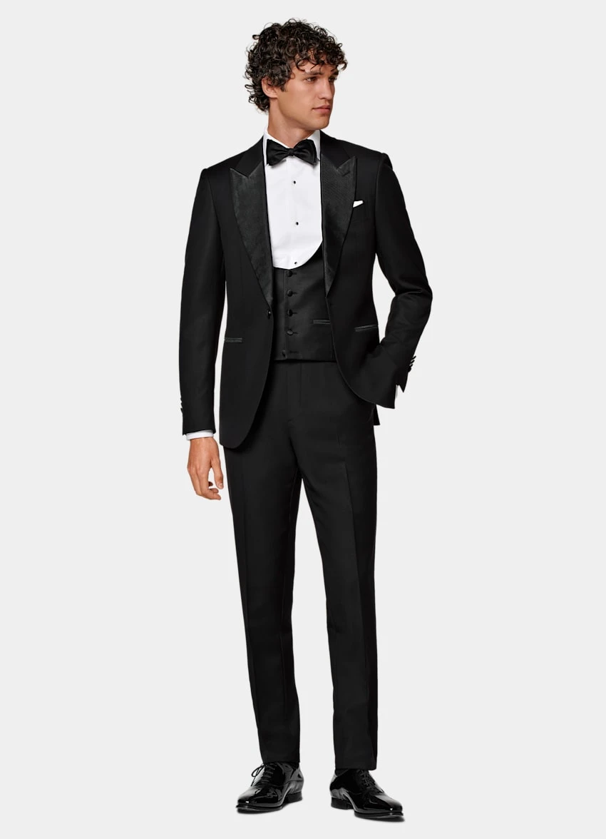 Black Tuxedo Waistcoat 4 Black Tuxedo Waistcoat - Image 4