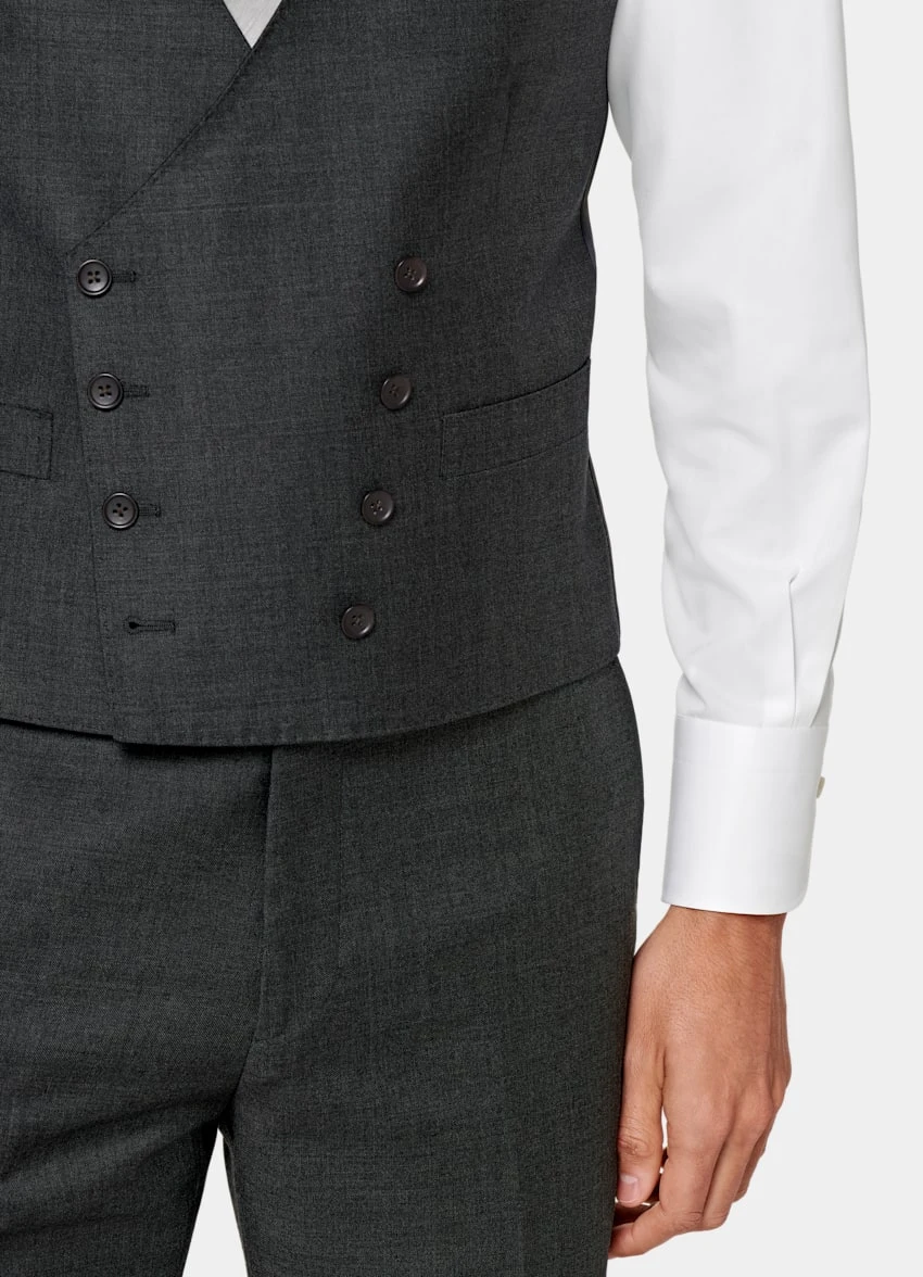 Dark Grey Waistcoat 3 Dark Grey Waistcoat - Image 3