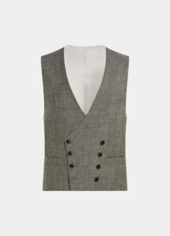 Mid Green Waistcoat 9 Mid Green Waistcoat -Suit Supply W6420 25