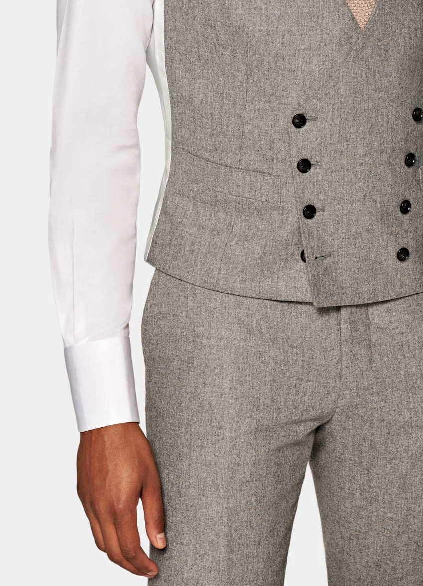 Taupe Waistcoat 4 Taupe Waistcoat - Image 4