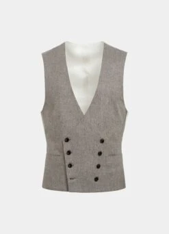 Taupe Waistcoat 11 Taupe Waistcoat -Suit Supply W7323 25