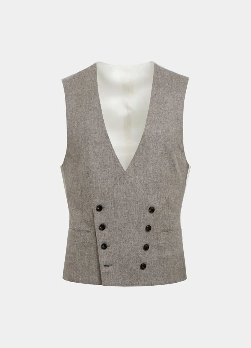 Taupe Waistcoat 6 Taupe Waistcoat - Image 6