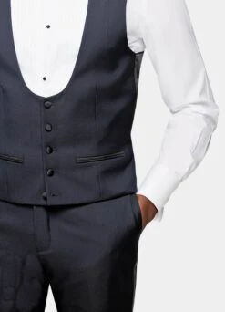 Navy Tuxedo Waistcoat -Suit Supply W7353 103