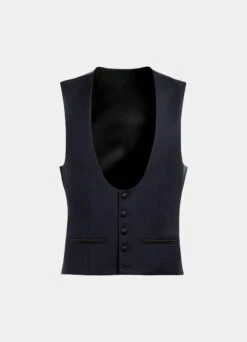 Navy Tuxedo Waistcoat -Suit Supply W7353 25